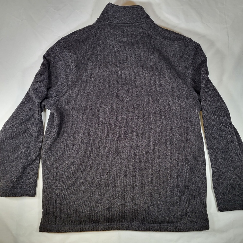 Club Room Men's 2XL Dark Gray 1/4 Zip Long Sleeve Fleece‎ Pullover - Picture 4 of 7